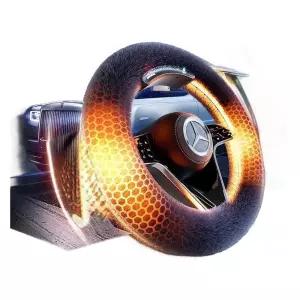 무선열선핸들 벨벳 커버 열선핸들 충전 열선 발열 온열 전기 핸들 휠 스티어링 겨울