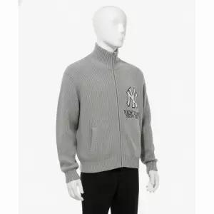 NEW ERA MLB 뉴욕 양키스 가디건 헤더 그레이