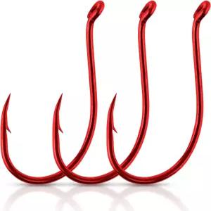 닥터피쉬 100팩 문어 낚시 갈고리 소금물 민물 라이브 미끼 오프셋 메기 배스 서핑 텍사스 드롭 샷 리그