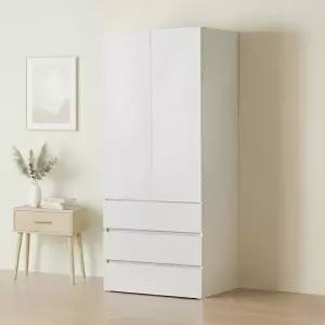 [가구] 마일 터치 싱글 수납 3단 서랍 옷장 800