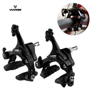 비아론 로드 바이크 브레이크 듀얼 피벗 캘리퍼 700C 자전거 림 클램프 사이드 풀 센터 마운트 앞뒤
