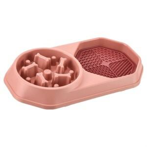 반려동물 급체방지 슬로우 2구 밥그릇 리킹매트