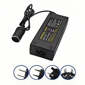 자동차 전원 어댑터 시가 라이터 소켓 변환기 AC DC 110V/220V에서 12V 5A 공급 가정용