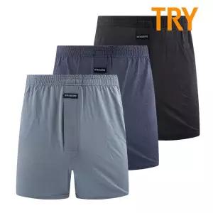 [TRY]트라이 남성 레이더스 인견 트렁크 시원한 팬티 사각박서 3매입 패턴I