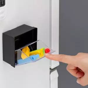 무타공 자석 소지품 정리함 냉장고 마그네틱 수납함 벽걸이형수납함 월포켓 리모컨거치대