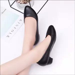 정장구두 179PIU70 빅사이즈 낮은 굽 여자 구두 면접용 단정한