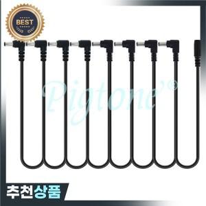 데이지 체인 1 ~ 3 5 6 8 가지 방법 분배기 기타 효과 페달  9V DC 어댑터 플러그 용 전원 공급 장치 케이