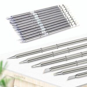 T12 팁 납땜 인두 팁 T12-D24 ILS J02 K KU for Hakko Fx951 DIY T12 납땜 스테이션 키트 용접 도구