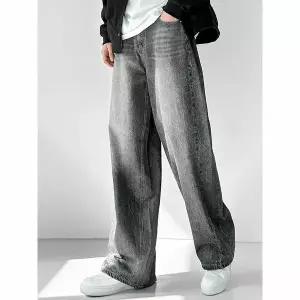 [하프클럽/코디제이]M Y2K 어반 사이드턱 데님 청바지 와이드팬츠 통바지 옆