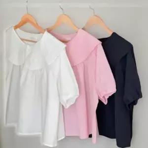 여성 퍼프 소매 세라카라 빅사이즈 러블리 블라우스