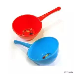 손잡이 바가지 빨강 파랑 대 주방바가지 목욕바가