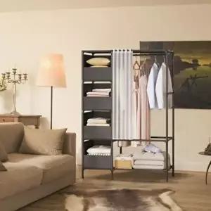 고품질 행거 옷걸이 다용도 원룸 옷장 철제 더블 자취방 시스템행거 옷걸이행거 드레스룸행거 WFIPAQ9