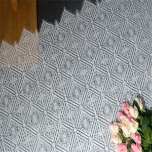 블랙 오프 화이트 자동차 뼈 코딩 속눈썹 레이스 패브릭 슬림 명주 그물 웨딩 드레스 폭 1.5 미터 V2333