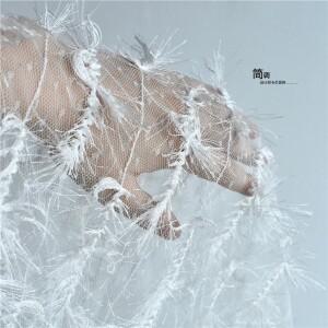 시폰 레이스 메쉬 거즈 패브릭 후크 자수  컷 공예 깃털 술 디자인 패션 천