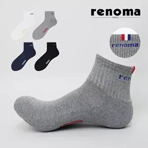 [레노마]남성 중목 스포츠 이중쿠션 파일 양말 RM5302 3족