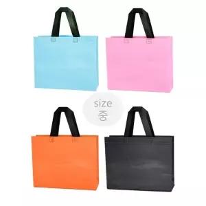 부직포가방[코팅부직포가방-중]부직포/장바구니/보조가방/시장가방/쇼핑백/2개사이즈/인쇄가능[주경]