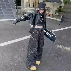 아동방송댄스복 주니어 제품 무대 공연 초등학생 캐주얼 바지 힙스터룩 걸스힙합 댄스의상 댄스복