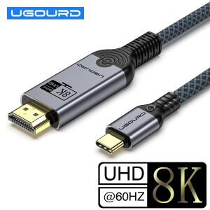 UGOURD USB C-HDMI2.0 케이블  C타입-HDMI 4K60HZ 어댑터  썬더볼트 3/4-HDTV 2.0 변환 (아이폰호환 15/16