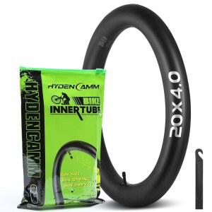 하이덴캄 1/2/4 팩 20x4 26x4.0 뚱뚱한 자전거 튜브, AV 32mm 슈레이더 밸브, 타이어 레버가 있는 프리미엄 부틸 고무 도로용 20, 26x3.5-4.5 튜브 / MTB /E