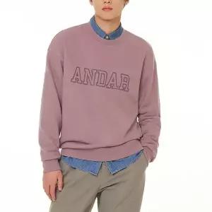 안다르 남성 시그니처 로고 피그먼트 맨즈 오버핏 맨투맨 MNFMM-33 488178