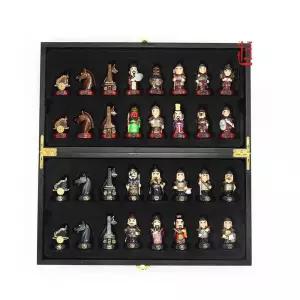 실사 삼국지 장기판 고급 장기알 세트 고급형 입체 원목