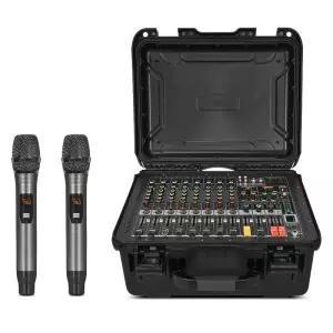 휴대용 앰프 오디오 2000W 파워 믹서 스피커 사운드 시스템