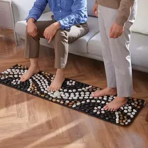 [거실용/L사이즈] 장명백세 건강 지압 돌 발매트 1장