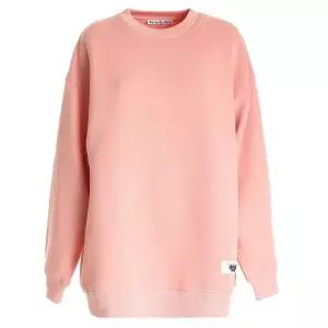 [아크네스튜디오]여성 로고 패치 오버핏 크루넥 맨투맨 살몬핑크 114602608