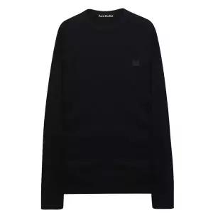 [아크네스튜디오]페어뷰 페이스 로고 패치 남성 맨투맨 블랙 114602695