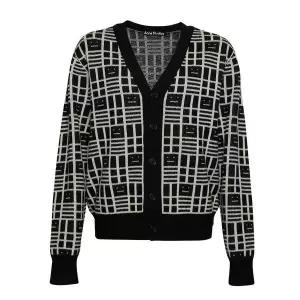 [아크네스튜디오]여성 페이스 로고 브이넥 가디건 114598409