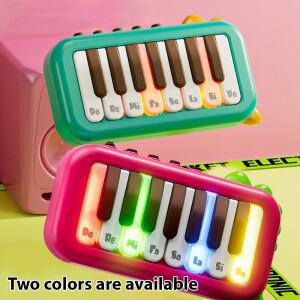 15 키 포켓 피아노 미니 전자 3 가지 톤의 원 클릭 조명 음악