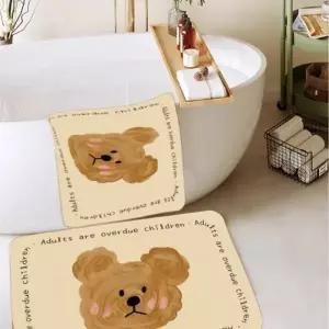 귀여운 곰돌이 대형 도어매트 욕실 미끄럼방지 발매트