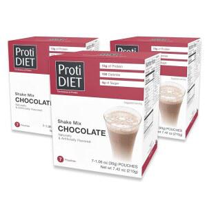 프로티다이어트 초콜릿 단백질 쉐이크 21 파우치 한 활동적인 라이프스타일을 위한 저 고단백 빠르고 간편