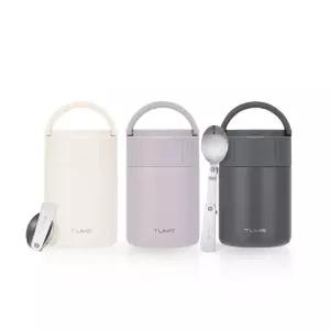 마일드 푸드자 395ml+접이식 숟가락 세트 보온도시락 보온죽통