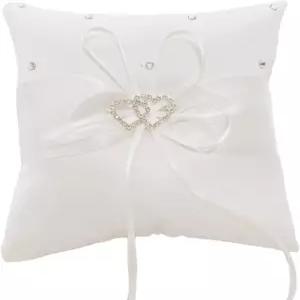 키르미지 링 베개 진주 쿠션 해변 결혼식 및 결혼식을 위한 베어러 홀더 제안서