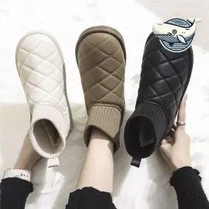 겨울 방한 니트 안감 패딩 부츠 겨울 캐주얼 여자가을신발 앵글부추 발목부츠 발편한부츠