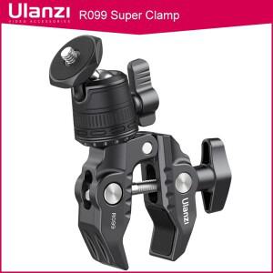 Ulanzi R099 카메라 슈퍼 클램프 마운트(360 포함) ° DSLR 조작  오토바이용 가능한 미니 볼 헤드 매직 암