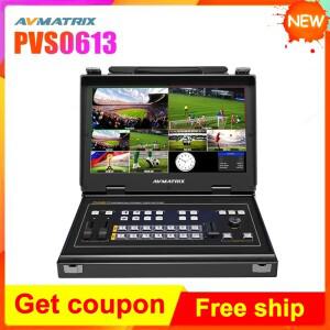 MATRIX PVS0613U 13.3인치 FHD LCD 휴대용 6채널 SDI/HDMI 호환 멀티 포맷 비디오 스위처 (라이브 스트리머