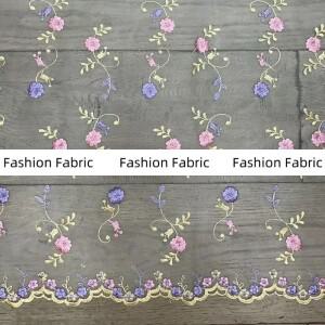 멀티 컬러 메쉬 레이스 자수 원단 아동복 드레스 웨딩 천