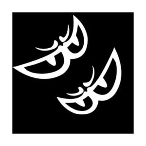 티와이 베릭 스티커 자전거 오토바이 포인트 데칼 L (16*7.7cm)