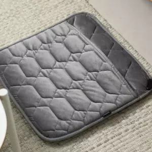 휴라이즈 HR-SM20 1인용 45x45cm, 그레이 원터치 온도조절 전자파 제로 USB온열 멀티방석(발방석겸용)