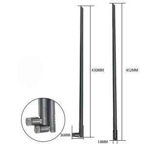 2.4G 5.8G WiFi 안테나 12dBi 고이득 RP SMA Male 무선 라우터 네트워크 부스터 Netword 카드 호환  옴니