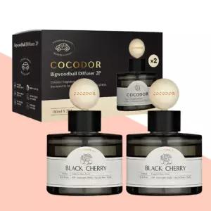 코코도르 빅우드볼 차량용 디퓨저 양재동꽃시장향 130ml 2개입 자동차 방향제