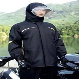 오토바이 여름 방수복 비옷 방풍 분리형 슈트 낚시복 세트 고휘도 반사