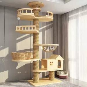 대형 노묘 캣타워 캣폴 패키지 소형 원목 반려묘 등반