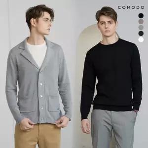 코모도 헤리티지 가디건 니트 3종세트