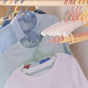 길이 조절 아기 옷걸이 20P 세트 곰돌이 논슬립 어린이 수납