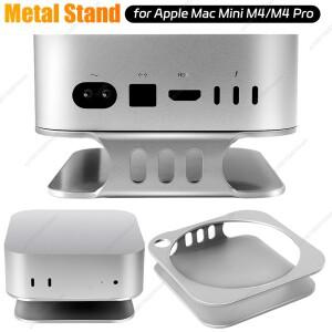 apple 호환 Mac Mini M4/M4 Pro 컴퓨터 미니 소형 호스트 금속 스탠드 데스크탑 하단 공간을 높여 열 방출