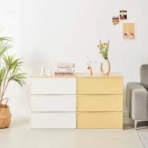 씨밀렉스 거실 다용도 서랍장 쌓아서 조합하는 래폴드 600L 3단