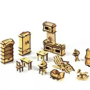 (옵션 미니어처 가구 set 2)가구 조립건물 미니어처 프라모델 만들기